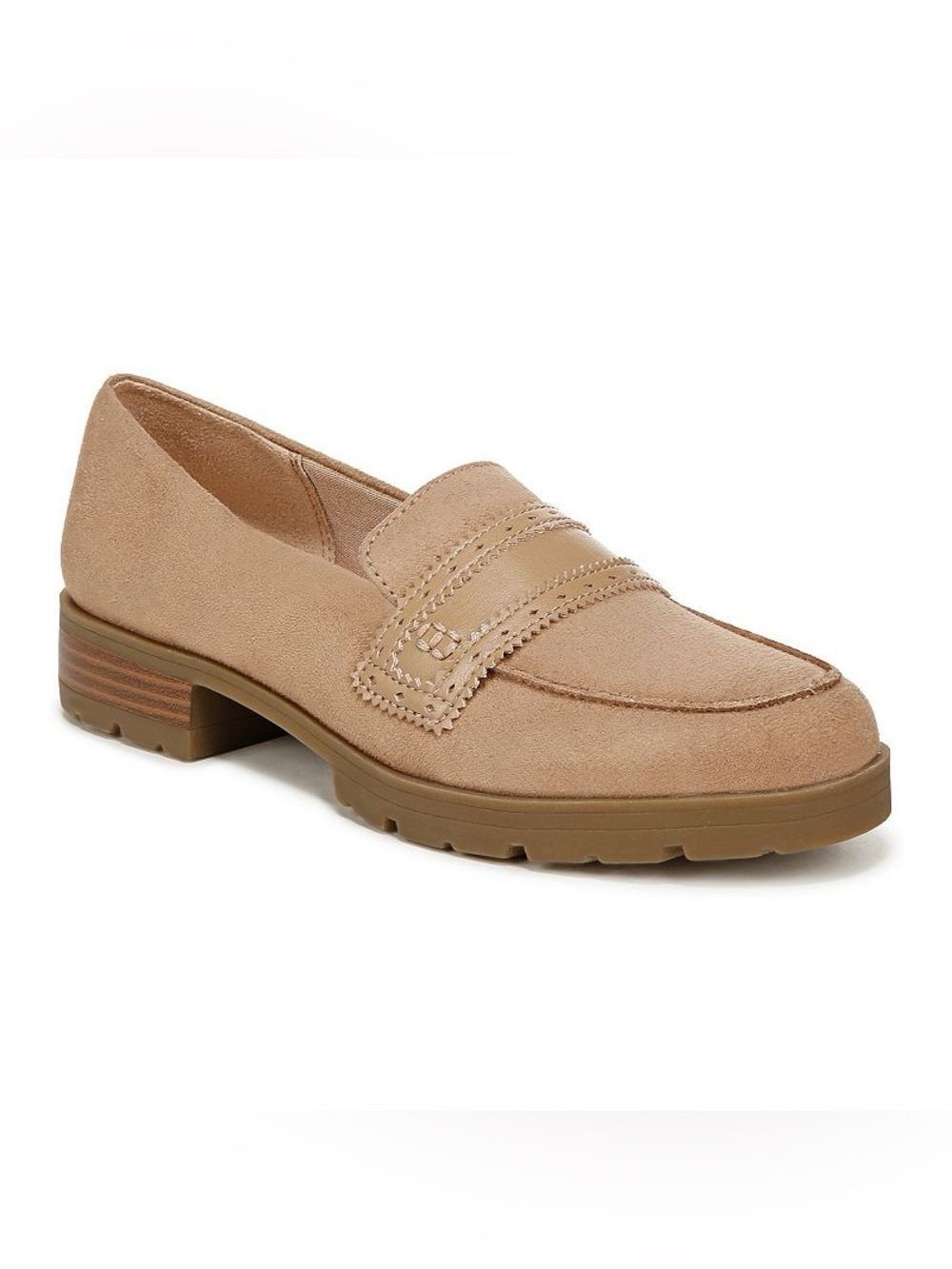 Life Stride Women's Tan Suede Penny Loafer